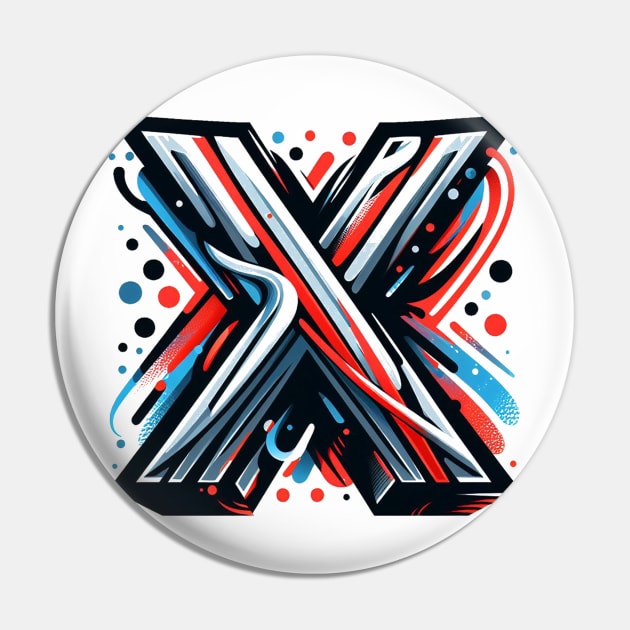 Letter X design graffity style Pin by grappict