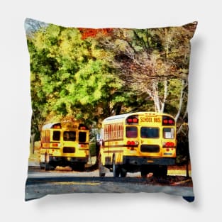 Teachers - Parked School Buses Pillow