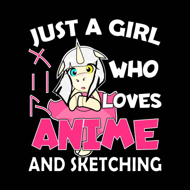 Just a Girl Who Loves anime and sketching by Boba Art Store
