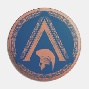 Sparta lambda symbol helmet Pin