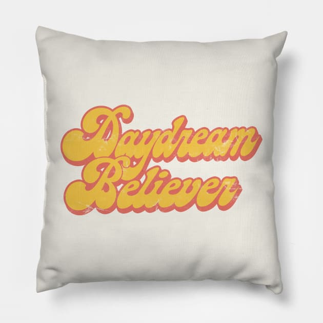 Daydream Believer / Retro Style Fan Art Pillow by DankFutura