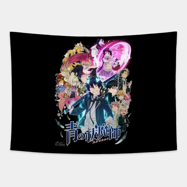 Blue Exorcist Tapestry by Nicole Nichols