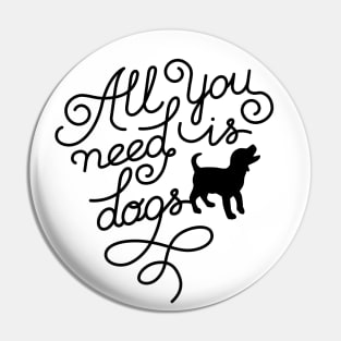 All you need is dogs. Pin