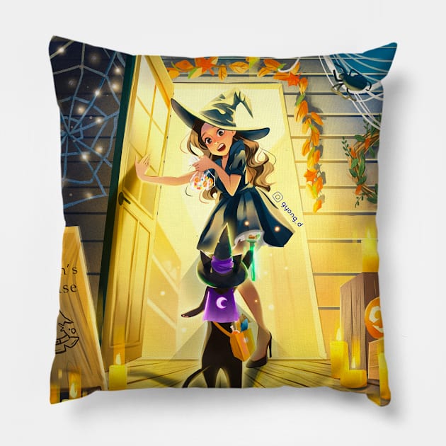 Trick or treat Pillow by Gyong_D