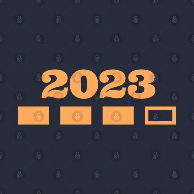 2023 new year t-shirt with progress bar by Apparels2022