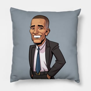 Barack Obama Caricature Pillow