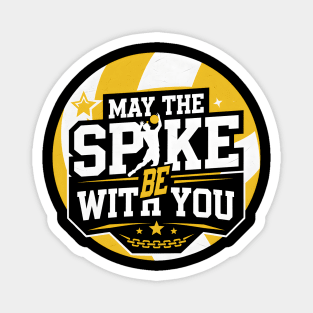 May The Spike Be With You – Funny Volleyball Player Magnet