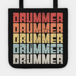 Retro Vintage 70s Drummer Tote