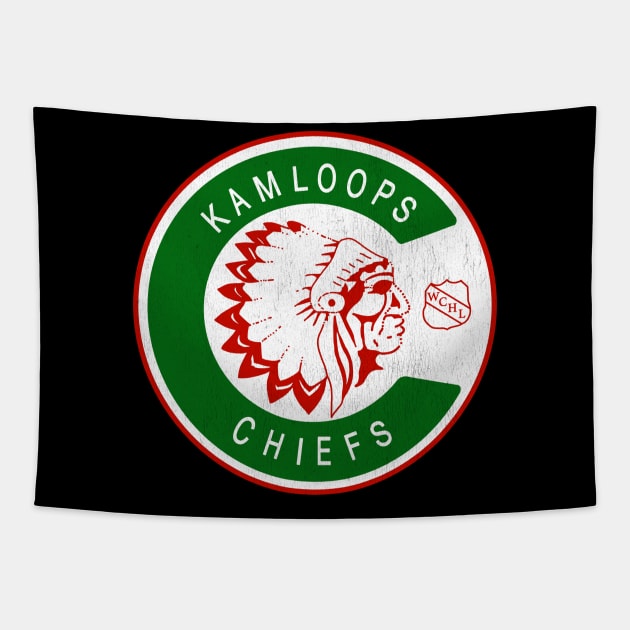 Defunct Kamloops Chiefs Hockey WCHL 1973 Tapestry by LocalZonly