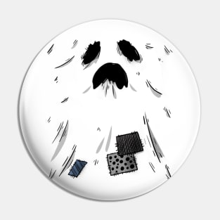 Funny spooky design Pin