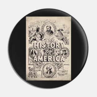 Old book cover - History of america Pin