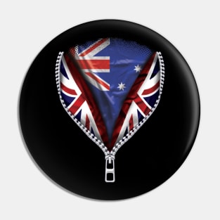 Australian Flag  Australia Flag zipped British Flag - Gift for Australian From Australia Pin