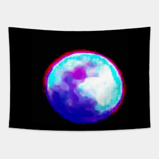 Pixel Moon Tapestry