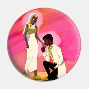 King and Queen of Wakanda Pin