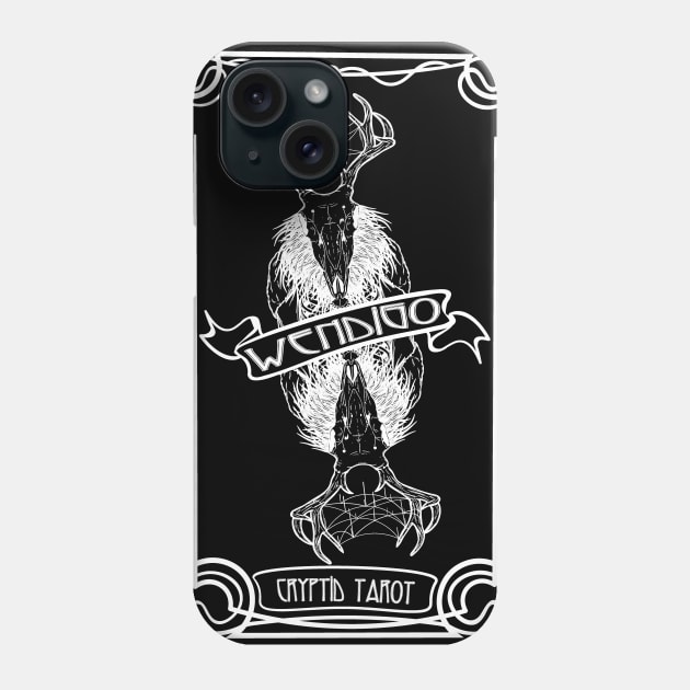 Cryptid Tarot Series: Wendigo Phone Case by Desdymona