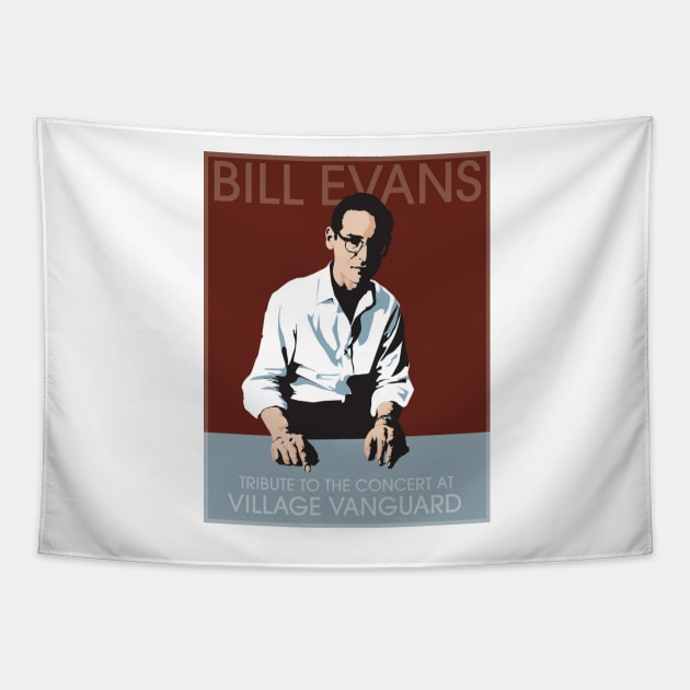 Bill Evans T-Shirt Tapestry by Keithhenrybrown