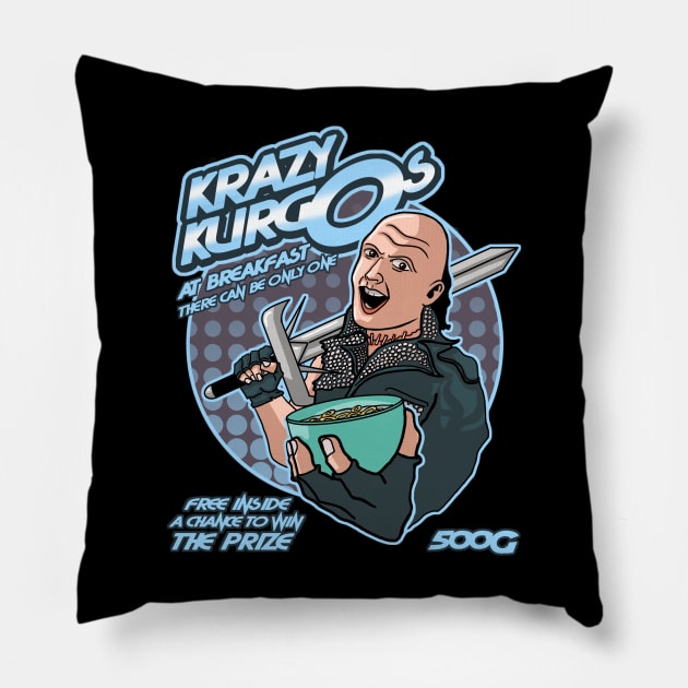 Krazy Kurgo's - Highlander - Kurgan Pillow by Duckfieldsketchbook01