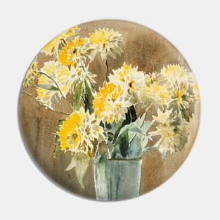 Vase with Yellow Flowers by Hannah Borger Overbeck Pin