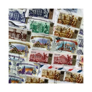 Russian Cities Stamp Collection T-Shirt