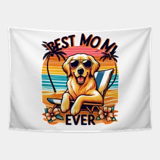 dogs and a mom funny Tapestry