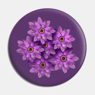 purple flower daisy Pin