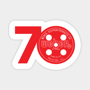 Weber 70th AnniversaryVent Magnet