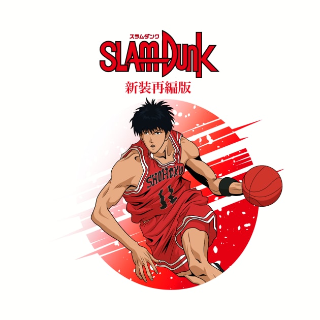 Kaede Rukawa Slam Dunk by Imaginbox Studio