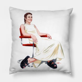 Keira Knightley - An illustration by Paul Cemmick Pillow