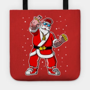 Hipster Santa Claus Tote