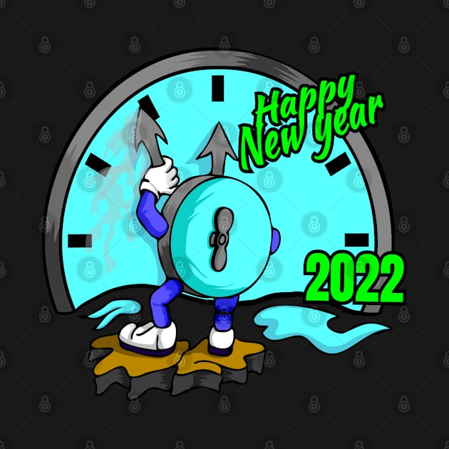 Happy new year 2022 clock by Arisix23