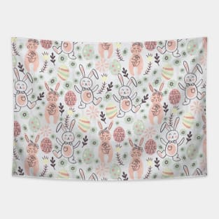 Easter Bunnies and Eggs Tapestry