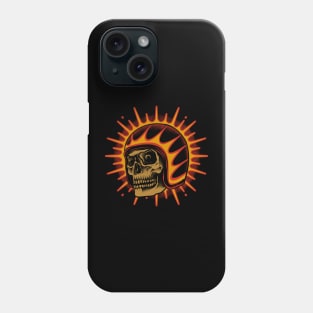 Helmet skull Phone Case