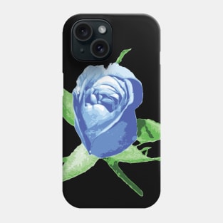 Blue Flower Bud Phone Case