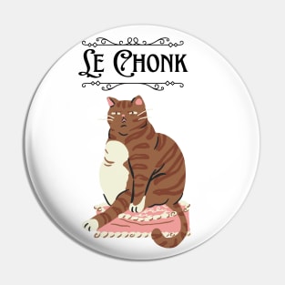 Funny Chonky Chonk Cat Pin