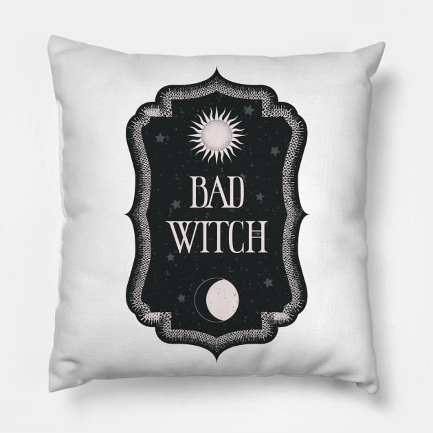 bad witch Pillow by Evart Cretions