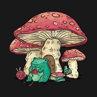 Frog and mushroom house T-Shirt