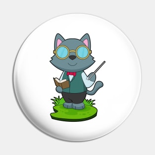 Cat Teacher Pointer Pin