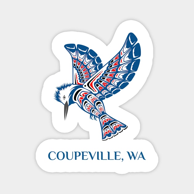 Coupeville Washington Native American Kingfisher Gift Magnet by twizzler3b