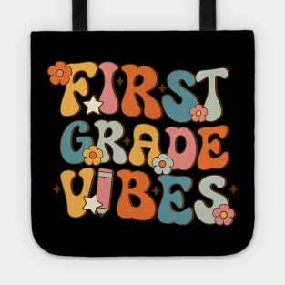 1st Grade Vibes Back To School First Grade Teachers Tote