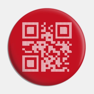 Merry Christmas! Knitted QR Code Pin