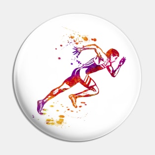 Track Runner Sprinter Sprinting - 02 Pin