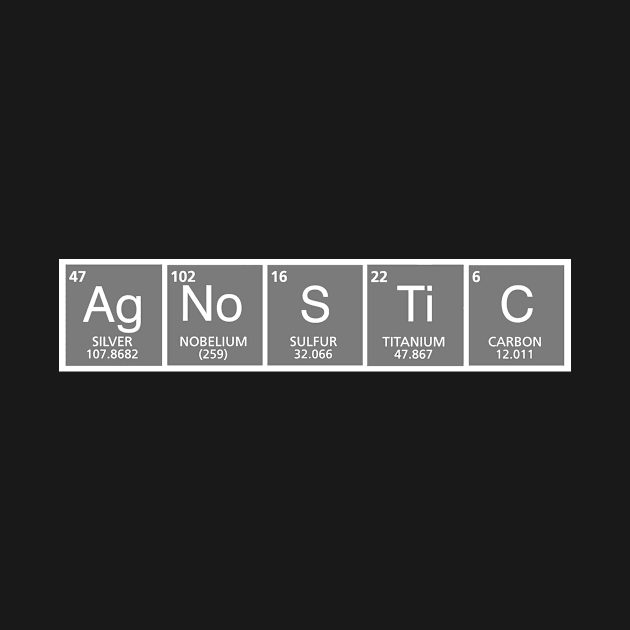 Agnostic Atheist Periodic Table Spelling by Mellowdellow