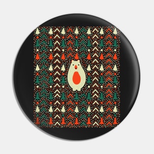 Bear, dots and Christmas trees Pin