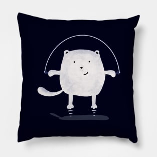 Bear Skipping robe Pillow