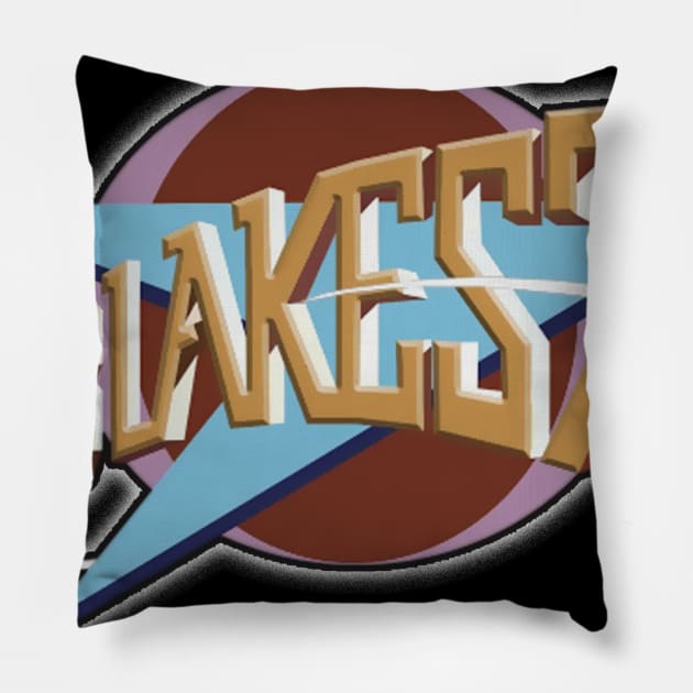 retro black 7 Pillow by zildiankarya