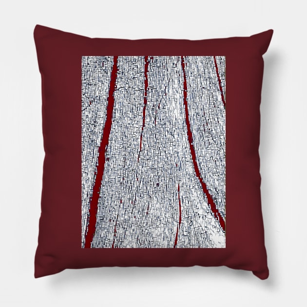 Maroon streak Pillow by Tovers