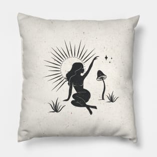 Sitting Sun Goddess Pillow