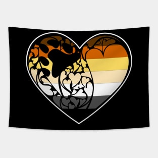 International Bear Brotherhood Flag LGBT+ Heart Tapestry