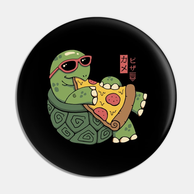 Pizza Turtle Pin by Vincent Trinidad Art