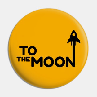 Crypto to the moon Pin